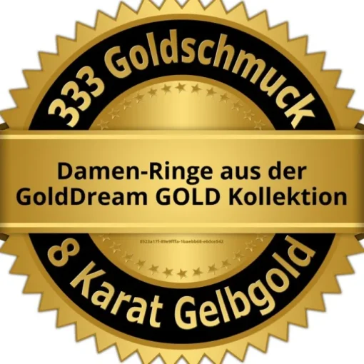 GoldDream Gold Ring Blümchen Gr.54 Zirkonia weiß 333er Gelbgold GDR547Y54