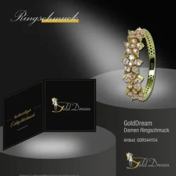 GoldDream Gold Ring Blumen Gr.54 Zirkonia rosa 333er Gelbgold GDR544Y54