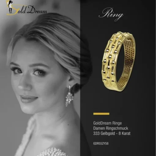 GoldDream Gold Ring Dots Gr.58 333er Gelbgold GDR552Y58