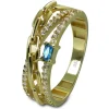 GoldDream Gold Ring Glamour Gr.60 Zirkonia weiß 333er Gelbgold GDR542Y60