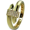 GoldDream Gold Ring Glamour Gr.60 Zirkonia weiß 333er Gelbgold GDR546Y60
