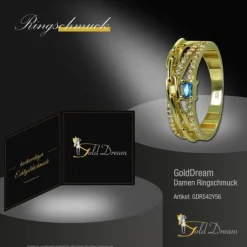 GoldDream Gold Ring Glamour Gr.56 Zirkonia weiß 333er Gelbgold GDR542Y56