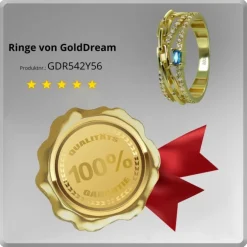 GoldDream Gold Ring Glamour Gr.56 Zirkonia weiß 333er Gelbgold GDR542Y56