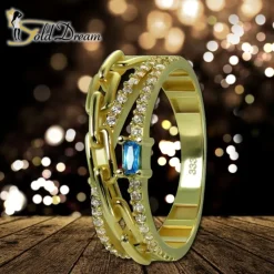 GoldDream Gold Ring Glamour Gr.54 Zirkonia weiß 333er Gelbgold GDR542Y54
