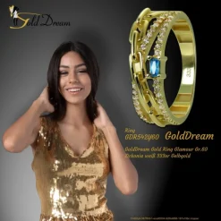 GoldDream Gold Ring Glamour Gr.60 Zirkonia weiß 333er Gelbgold GDR542Y60