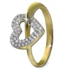 GoldDream Gold Ring Gr.58 Herz Zirkonia 333er Gelbgold GDR521Y58
