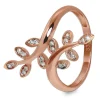 GoldDream Gold Ring Gr.58 Ranke Zirkonia 333er Rosegold GDR515E58