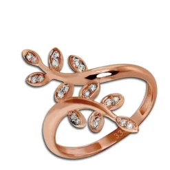 GoldDream Gold Ring Gr.60 Ranke Zirkonia 333er Rosegold GDR515E60