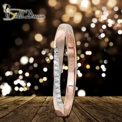 GoldDream Gold Ring Gr.60 Swing Zirkonia weiß 333er Roségold GDR523E60