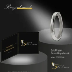 GoldDream Gold Ring Gr.58 Twist 333er Weißgold GDR522J58