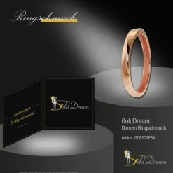 GoldDream Gold Ring Gr.54 Twist 333er Rosegold GDR522E54