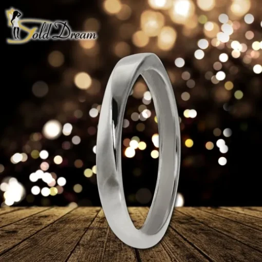 GoldDream Gold Ring Gr.54 Twist 333er Weißgold GDR522J54