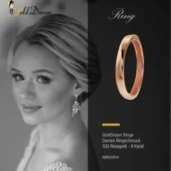 GoldDream Gold Ring Gr.54 Twist 333er Rosegold GDR522E54