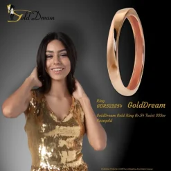 GoldDream Gold Ring Gr.54 Twist 333er Rosegold GDR522E54