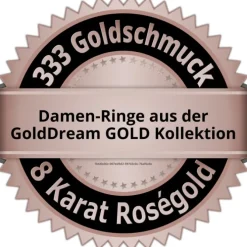 GoldDream Gold Ring Gr.54 Twist 333er Rosegold GDR522E54