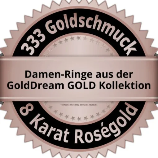 GoldDream Gold Ring Gr.54 Twist 333er Rosegold GDR522E54
