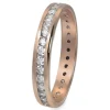 GoldDream Gold Ring Gr.60 Zirkonia weiß 333er Roségold GDR520E60