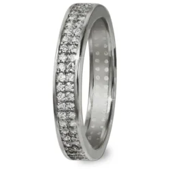 GoldDream Gold Ring Gr.56 Zirkonia weiß 333er Weißgold GDR514J56