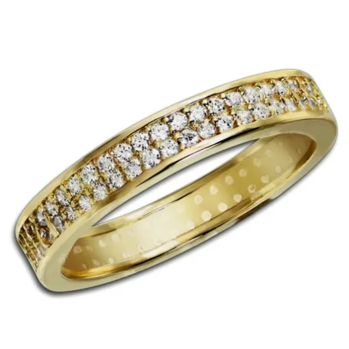 GoldDream Gold Ring Gr.54 Zirkonia weiß 333er Gelbgold GDR514Y54