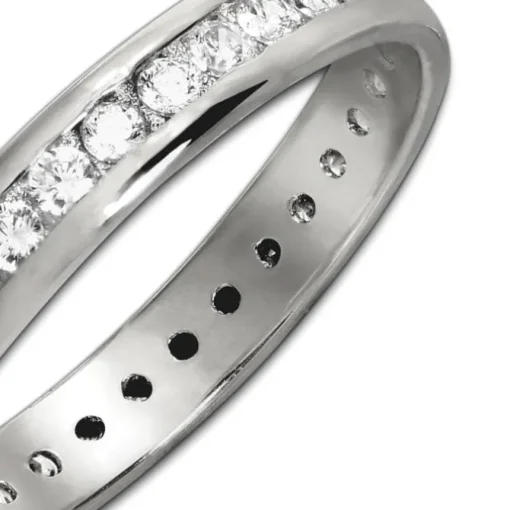 GoldDream Gold Ring Gr.60 Zirkonia weiß 333er Weißgold GDR520J60
