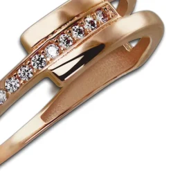 GoldDream Gold Ring Gr.60 Zirkonia weiß 333er Rosegold GDR526E60