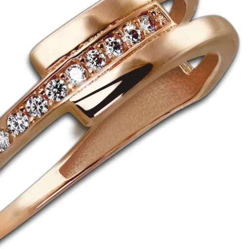 GoldDream Gold Ring Gr.56 Zirkonia weiß 333er Rosegold GDR526E56