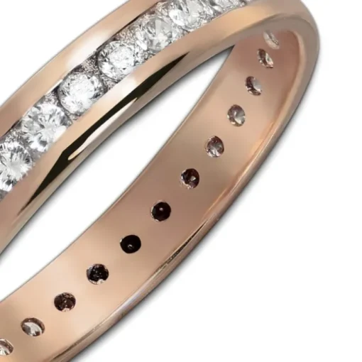GoldDream Gold Ring Gr.54 Zirkonia weiß 333er Roségold GDR520E54