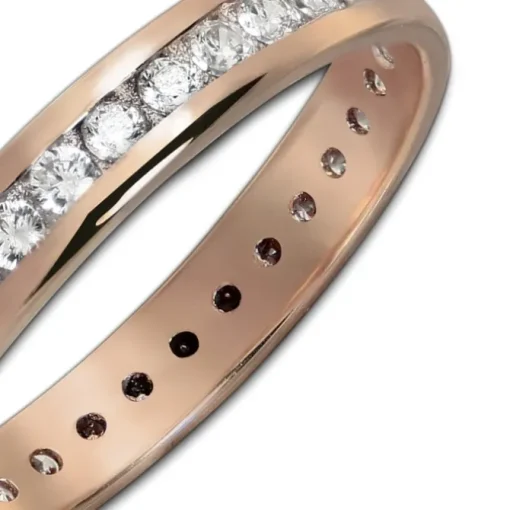 GoldDream Gold Ring Gr.60 Zirkonia weiß 333er Roségold GDR520E60