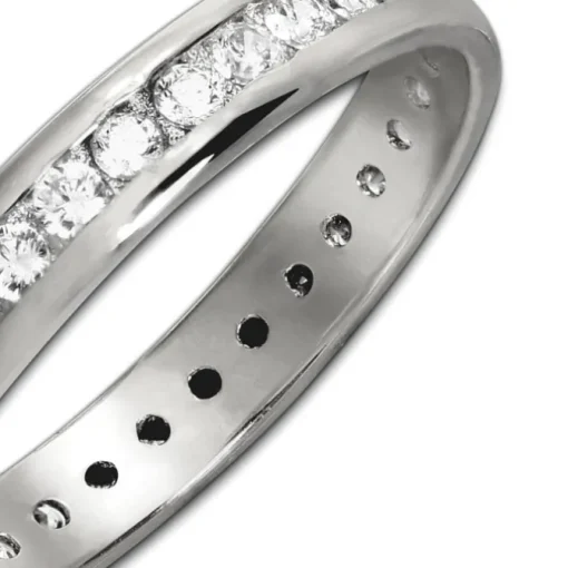 GoldDream Gold Ring Gr.56 Zirkonia weiß 333er Weißgold GDR520J56