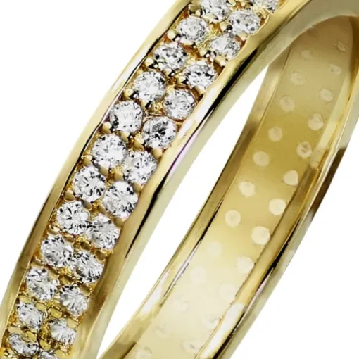 GoldDream Gold Ring Gr.54 Zirkonia weiß 333er Gelbgold GDR514Y54