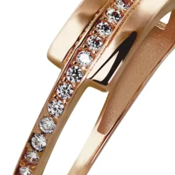 GoldDream Gold Ring Gr.54 Zirkonia weiß 333er Rosegold GDR526E54