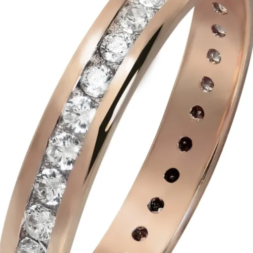 GoldDream Gold Ring Gr.54 Zirkonia weiß 333er Roségold GDR520E54