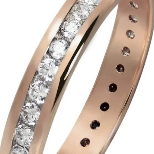 GoldDream Gold Ring Gr.56 Zirkonia weiß 333er Roségold GDR520E56