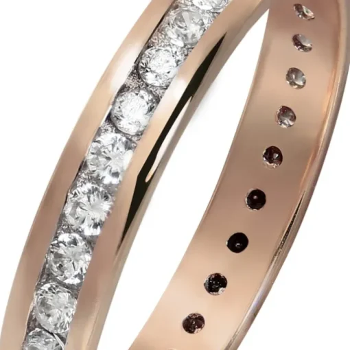 GoldDream Gold Ring Gr.60 Zirkonia weiß 333er Roségold GDR520E60