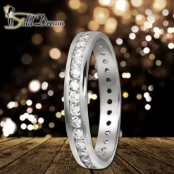 GoldDream Gold Ring Gr.60 Zirkonia weiß 333er Weißgold GDR520J60