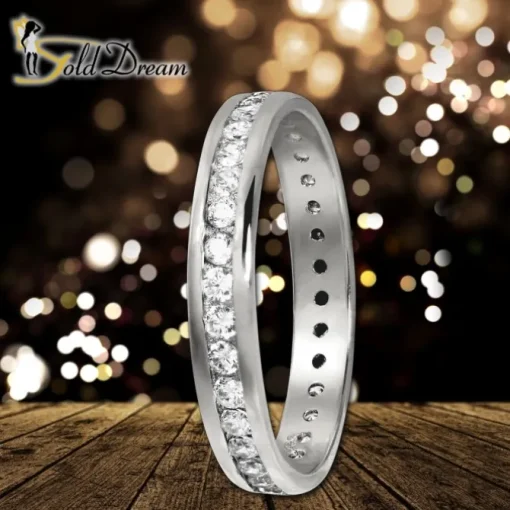GoldDream Gold Ring Gr.60 Zirkonia weiß 333er Weißgold GDR520J60