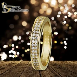 GoldDream Gold Ring Gr.54 Zirkonia weiß 333er Gelbgold GDR514Y54