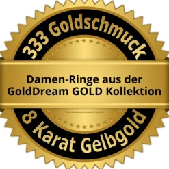 GoldDream Gold Ring Gr.60 Zirkonia weiß 333er Gelbgold GDR514Y60