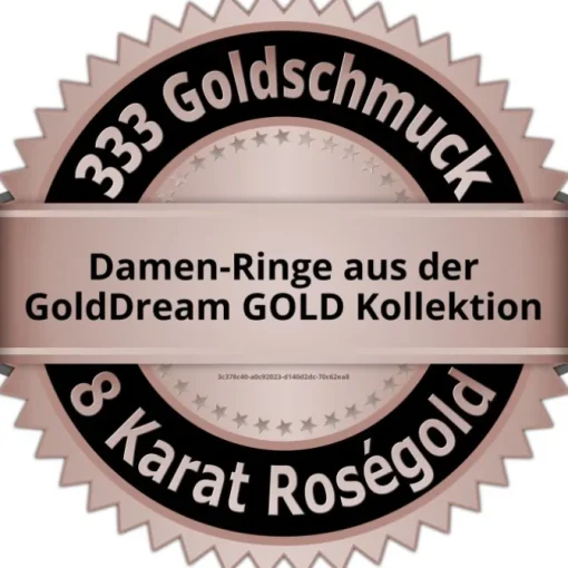 GoldDream Gold Ring Herz Zirkonia weiß Gr.56 333er Rosegold GDR503E56