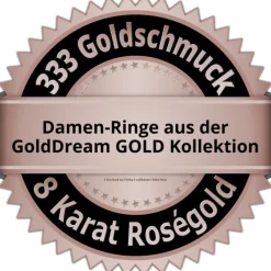 GoldDream Gold Ring Herz Zirkonia weiß Gr.54 333er Rosegold GDR503E54