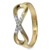 GoldDream Gold Ring Infinity Gr.56 Zirkonia 333er Gelbgold GDR519Y56