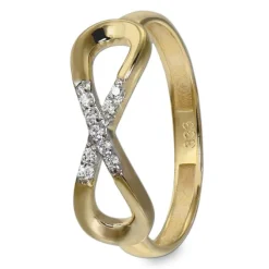 GoldDream Gold Ring Infinity Gr.56 Zirkonia 333er Gelbgold GDR519Y56