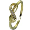 GoldDream Gold Ring Infinity Gr.56 Zirkonia weiß 333er Gelbgold GDR541Y56