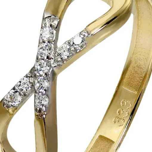 GoldDream Gold Ring Infinity Gr.56 Zirkonia 333er Gelbgold GDR519Y56