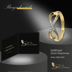 GoldDream Gold Ring Infinity Gr.56 Zirkonia 333er Gelbgold GDR519Y56