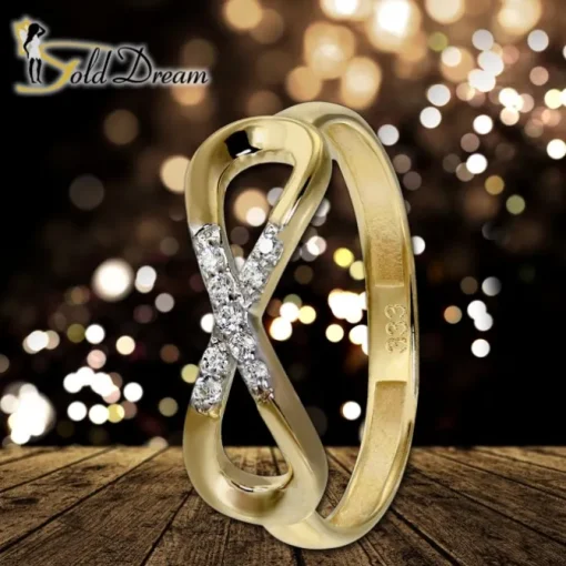 GoldDream Gold Ring Infinity Gr.56 Zirkonia 333er Gelbgold GDR519Y56
