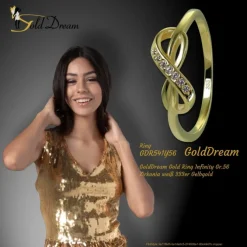 GoldDream Gold Ring Infinity Gr.56 Zirkonia weiß 333er Gelbgold GDR541Y56