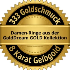 GoldDream Gold Ring Infinity Gr.60 Zirkonia 333er Gelbgold GDR519Y60