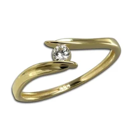 GoldDream Gold Ring Klassik Gr.58 333er Gelbgold GDR553Y58