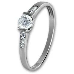 GoldDream Gold Ring Kristall Zirkonia weiß Gr.60 333er Weißgold GDR508J60